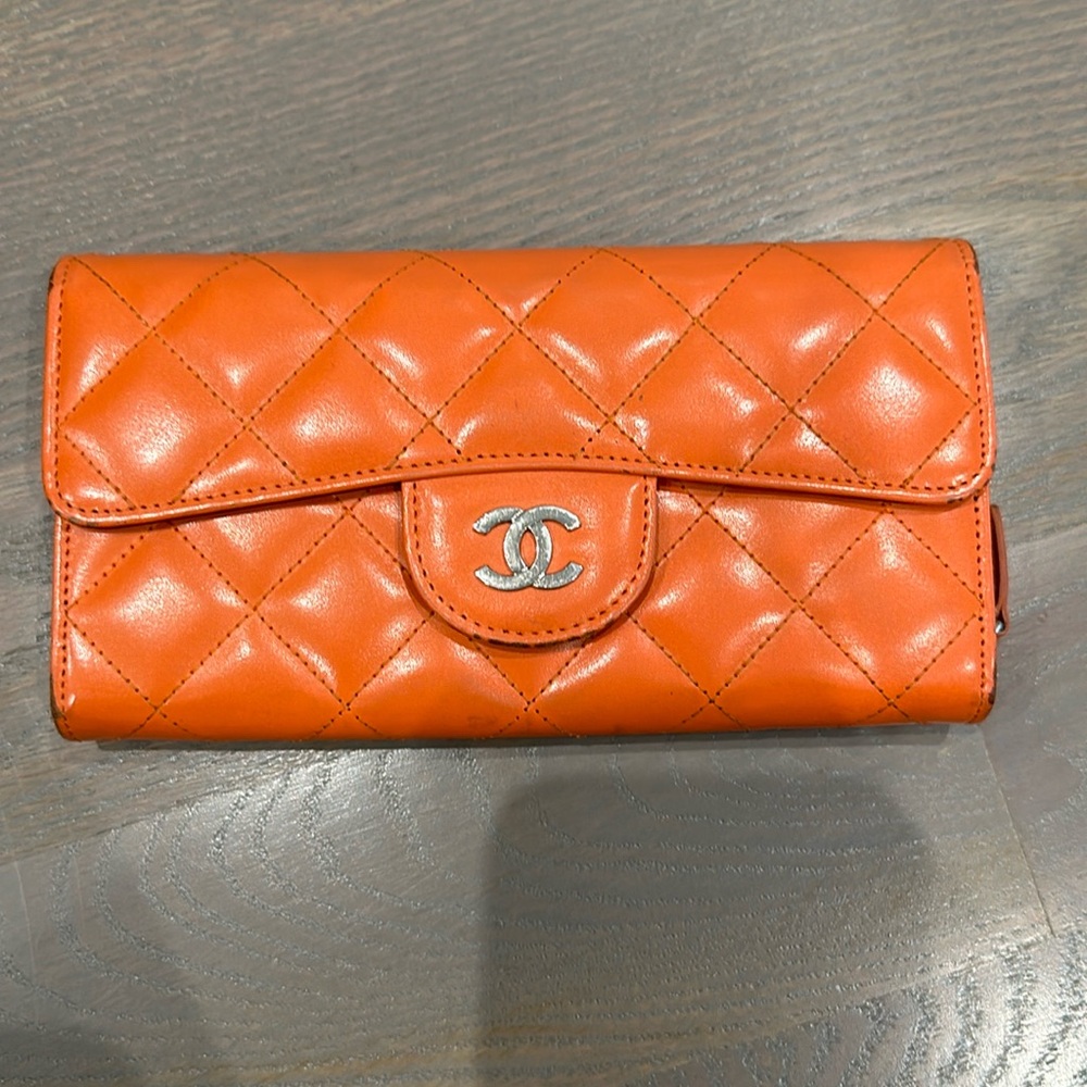 Orange wallet